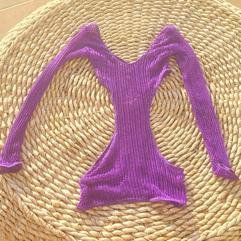 Purple mini dress